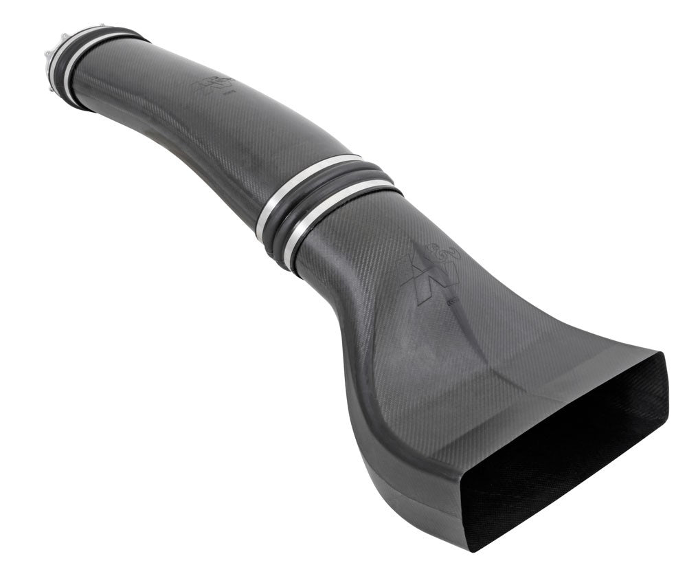 K&N Engineering K&N Universal NHRA Pro Stock Custom Racing Carbon Fiber Intake Tubes w/ Billet Throttle Body Adapter 100-8522