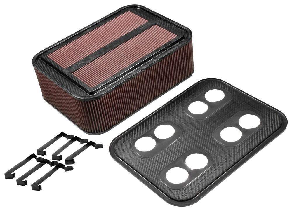 K&N Engineering K&N Custom Racing Assembly Carbon Fiber Air Box w/ Base - Large 100-8562