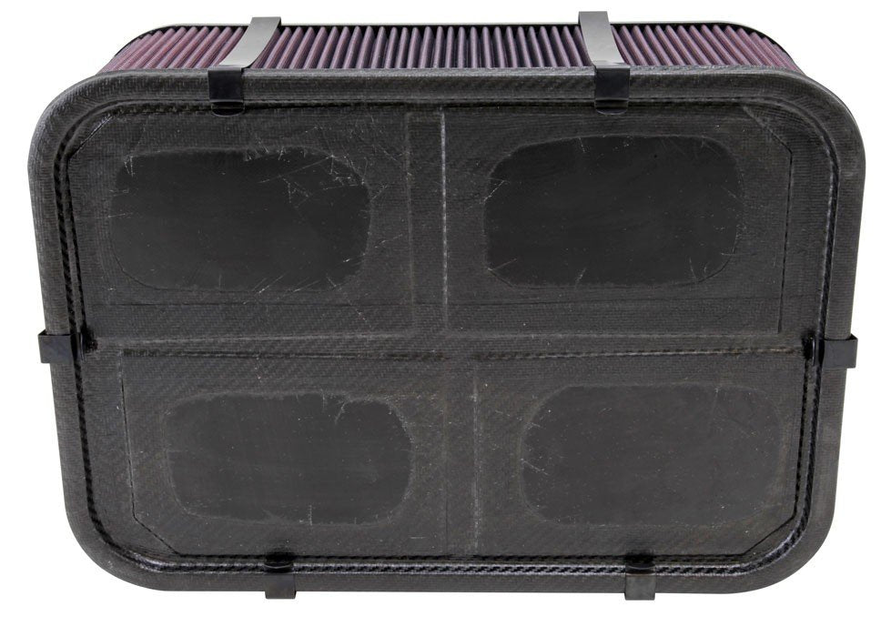 K&N Engineering K&N Custom Air Filter - Rectangle 19in L x 14in W x 6.5in H w/ Base Solid Top & Hardware 100-8563