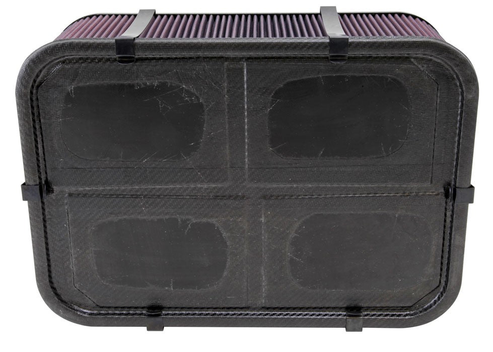 K&N Engineering K&N Custom Air Filter - Rectangle 19in L x 14in W x 6.5in H w/ Base Solid Top & Hardware 100-8563