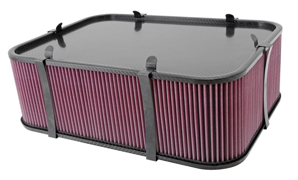 K&N Engineering K&N Custom Air Filter - Rectangle 19in L x 14in W x 6.5in H w/ Base Solid Top & Hardware 100-8563