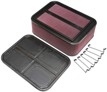 K&N Engineering K&N Custom Racing Assembly Carbon Fiber Air Box - Large 100-8567