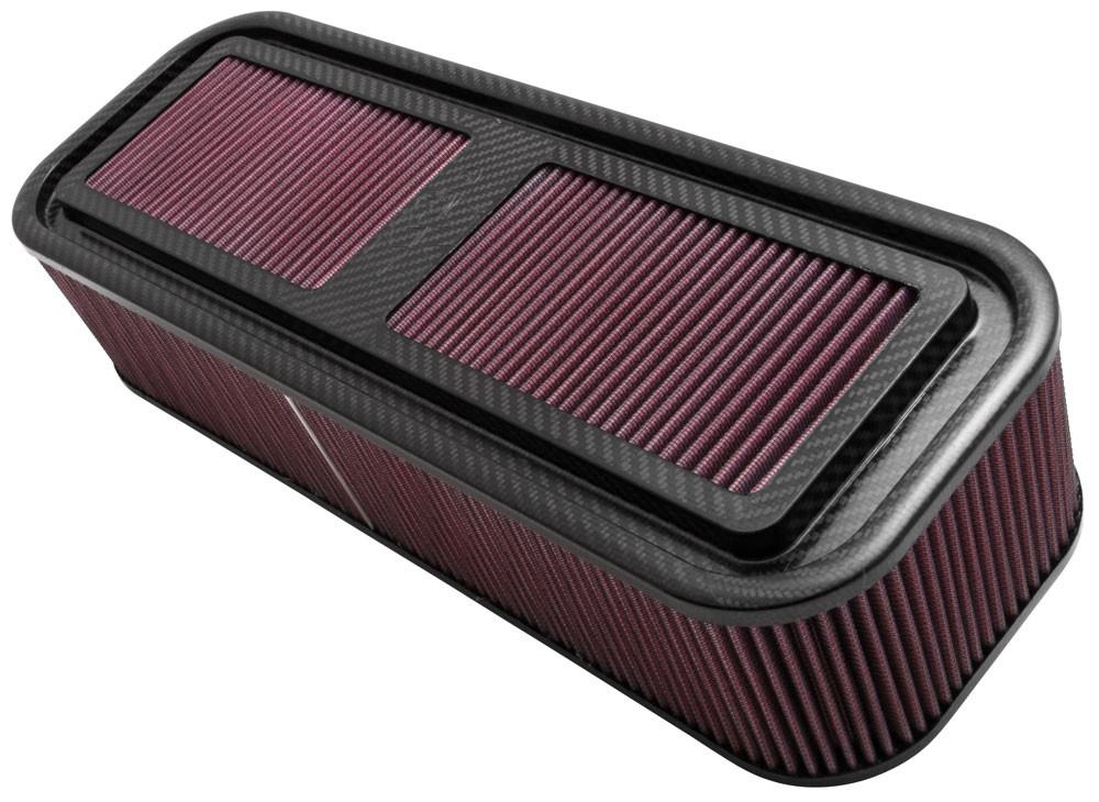 K&N Engineering K&N Carbon Fiber Air Box Medium 4in h Air Box Only No Base 100-8578