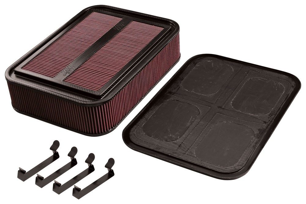 K&N Engineering K&N Custom Racing Assembly Carbon Fiber 4in Air Box w/ Base and Hardware - Large 100-8592