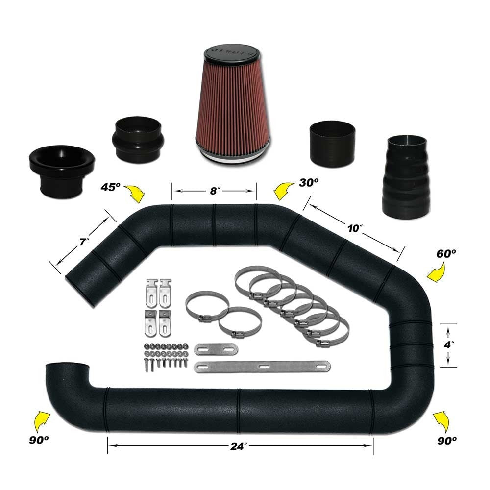 Airaid U-Build-It - Universal 3.5in Master Kit II w/700-469 9in Filter 101-350