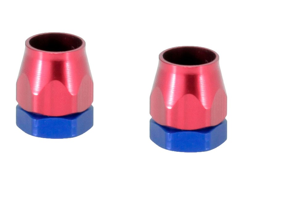 Spectre Magna-Clamp Hose Clamps 7/32in. (2 Pack) - Red/Blue 1260