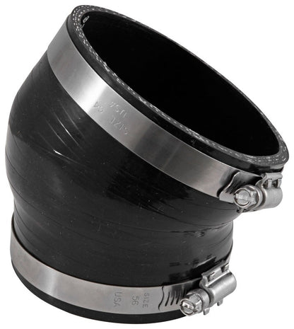 Airaid 4in x 3.5in 28 Degree Angle Reducer w/ Clamps 130-435