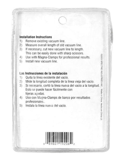 Spectre Stainless Steel Flex Vacuum Hose 7/32in. - 6ft. 19206