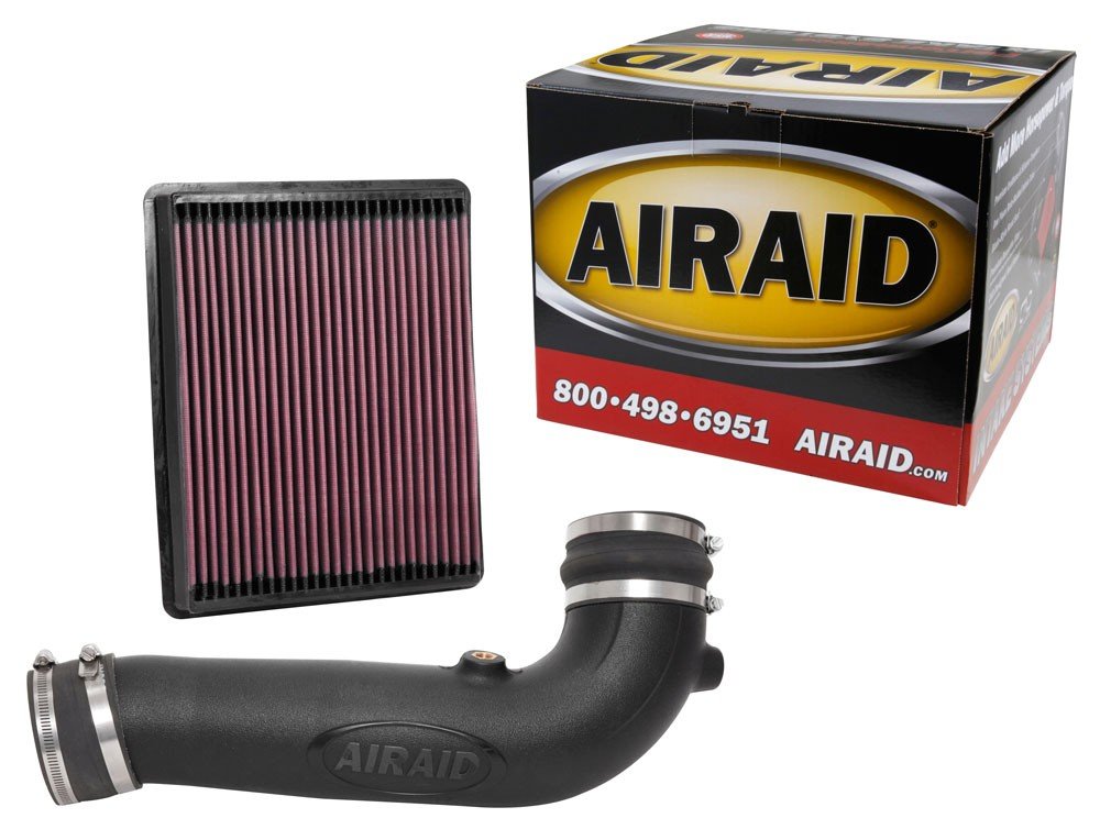 Airaid 17-18 GMC Sierra 1500/Yukon Denali 6.2L V8 F/I Airaid Jr Intake Kit - Oiled / Red Media 200-751