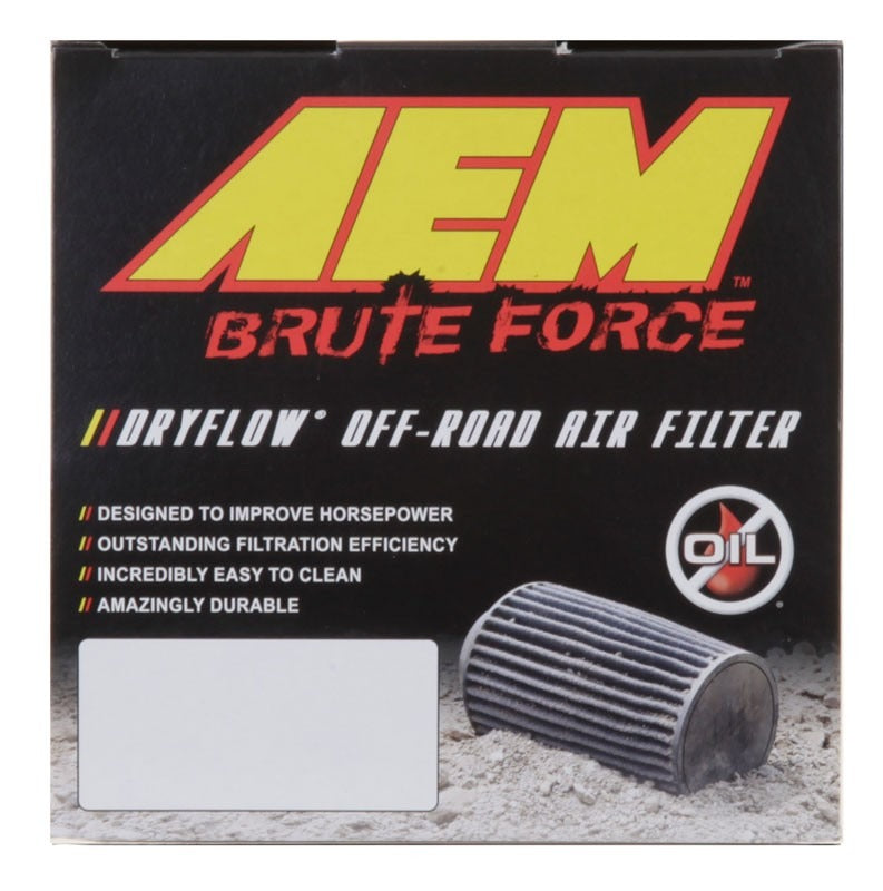 AEM Induction AEM Dryflow 3.25in. X 7in. Round Tapered Air Filter 21-2113BF