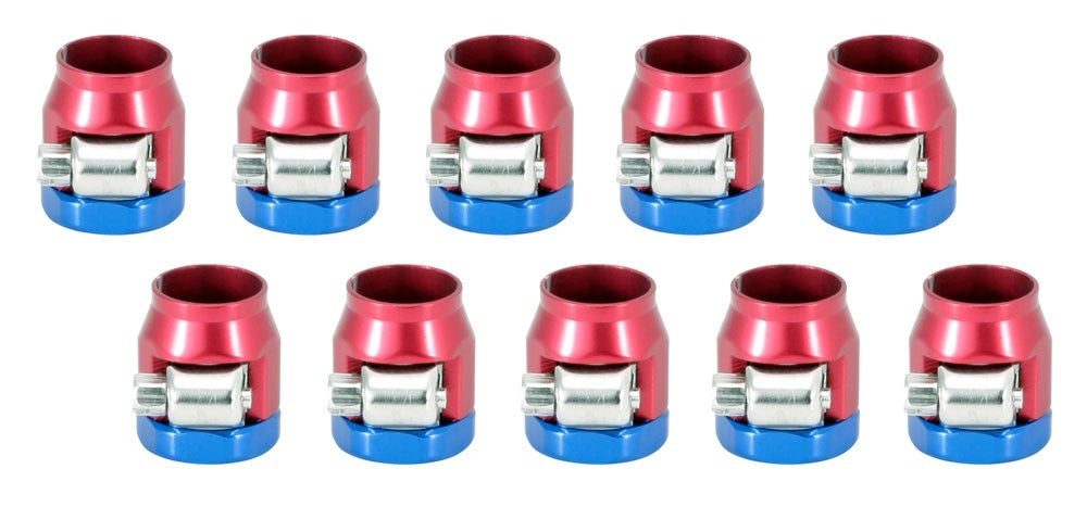 Spectre Magna-Clamp Hose Clamps 5/16in. (10 Pack) - Red/Blue 2161