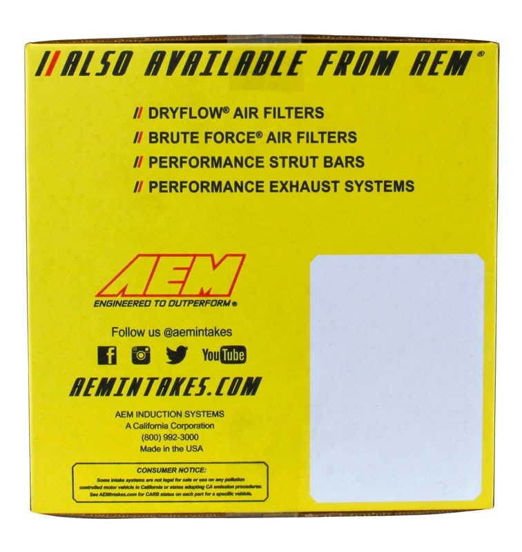 AEM Induction Cold Air Intake Syst em AIP21-681C