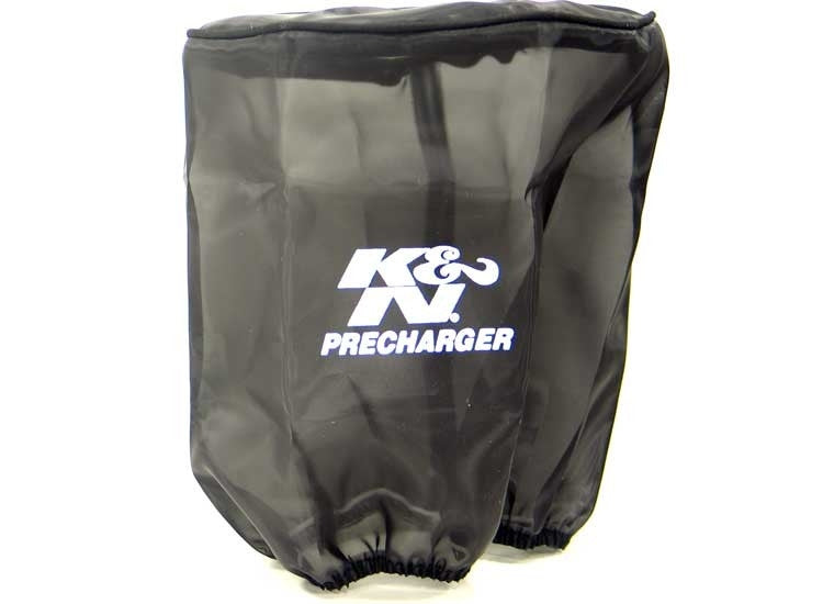 K&N Engineering K&N Universal Precharger Round Tapered Air Filter Wrap Black 7.5in Base ID x 7in Top ID x 8in Height 22-8050PK