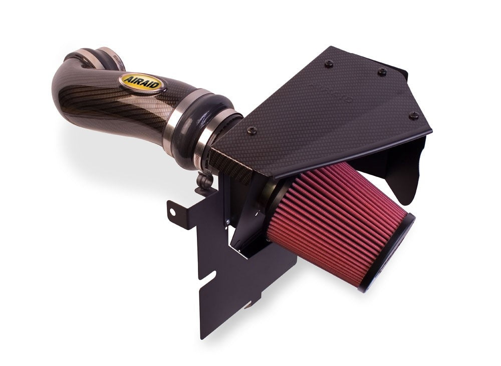 Airaid 2008-11 Cadillac CTS 3.6L CAD Intake System w/Carbon Look (Oiled / Red Media) 250-252C