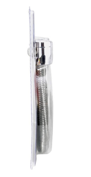 Spectre Stainless Steel Flex Fuel Line 5/16in. ID - 3ft. w/Clamps 29398