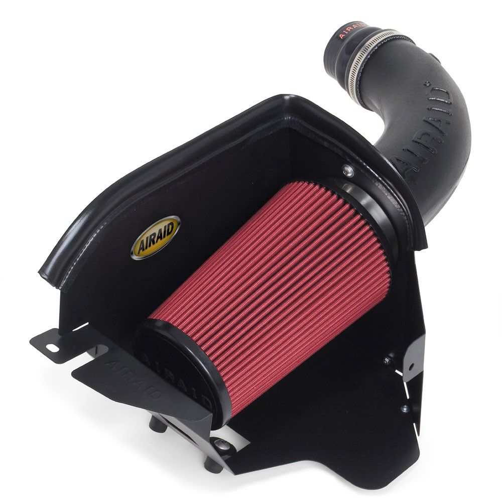 Airaid 07-11 Jeep Wrangler JK 3.8L CAD Intake System w/ Tube (Oiled / Red Media) 310-208