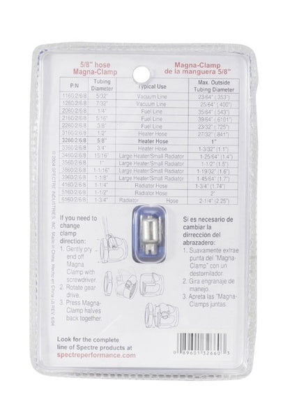 Spectre Magna-Clamp Hose Clamp 5/8in. - Blue 3266