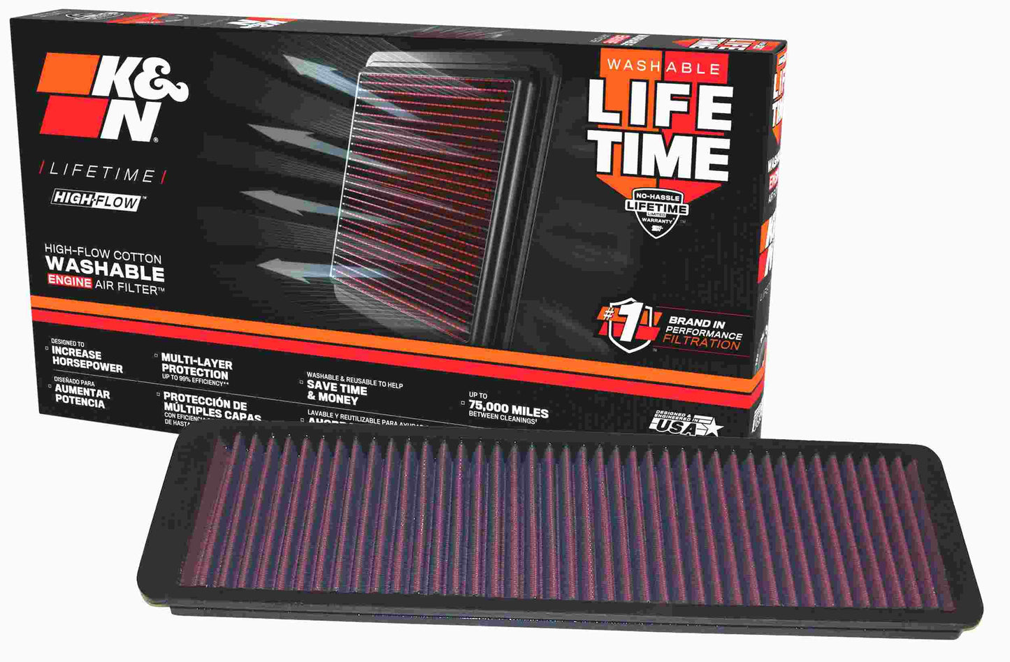 K&N Engineering K&N Replacement Air Filter JAGUAR XJS,XKE 1971-80 33-2011