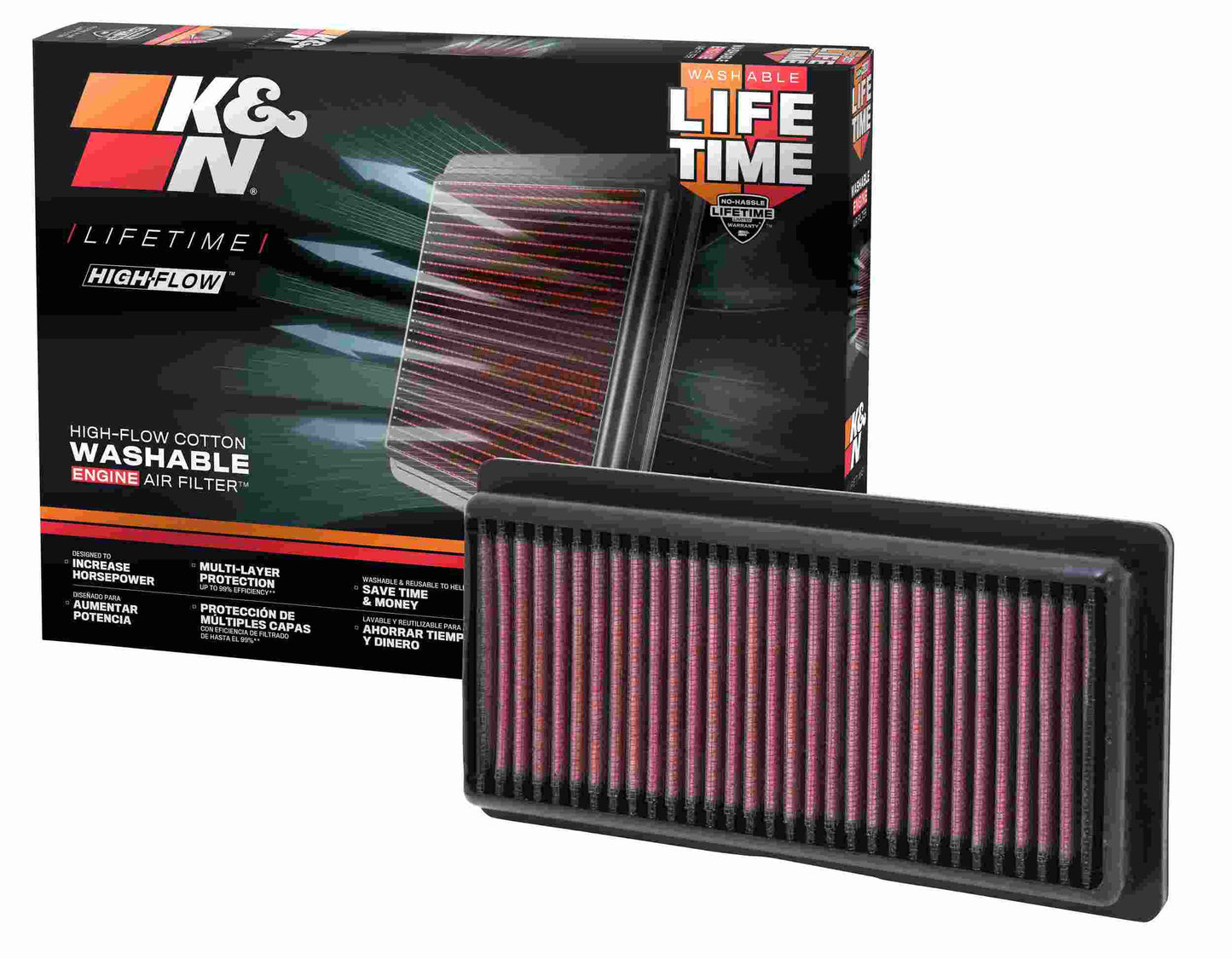 K&N Engineering K&N 94-02 Dodge Ram 2500/3500 5.9L DSL Drop In Air Filter 33-2056
