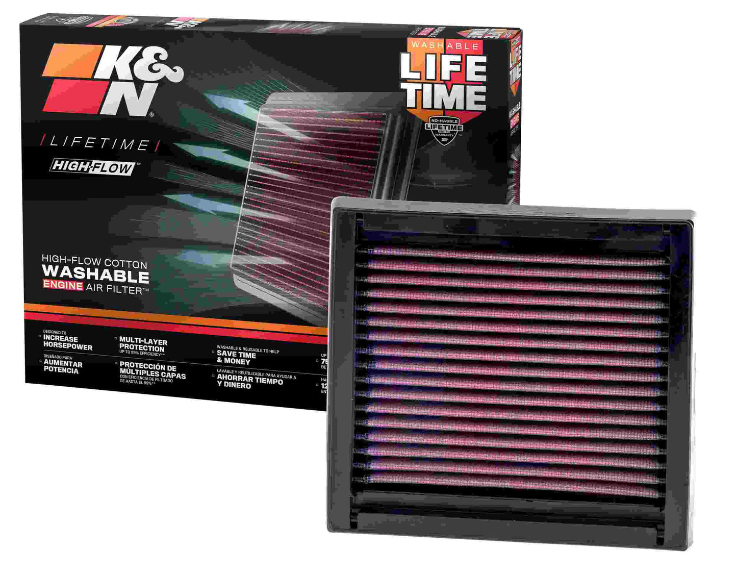 K&N Engineering K&N Replacement Air Filter NISSAN MARCH;MICRA 1.0,1.3 33-2060