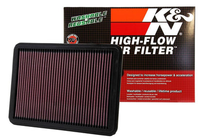 K&N Engineering K&N 04-09 Lexus GX470 4.7L / 02-08 Toyota 4Runner / 01-07 Sequoia / 00-06 Tundra Drop In Air Filter 33-2144