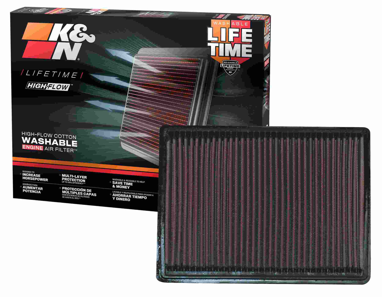 K&N Engineering K&N 03-06 Chrysler PT Cruiser 1.6L / 00-05 2.0/2.4L Drop In Air Filter 33-2153