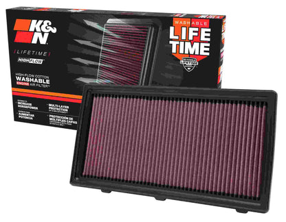 K&N Engineering K&N 97-10 Dodge Dakota / 98-03 Durango / 06-09 Mitsubishi Raider Drop In Air Filter 33-2175