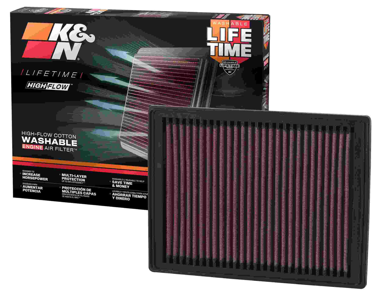 K&N Engineering K&N 7/2004-2006 Mini Cooper Base (non S) A/T ONLY & 06/2002-2004 Mini Cooper Base (non S) M/T ONLY D 33-2239