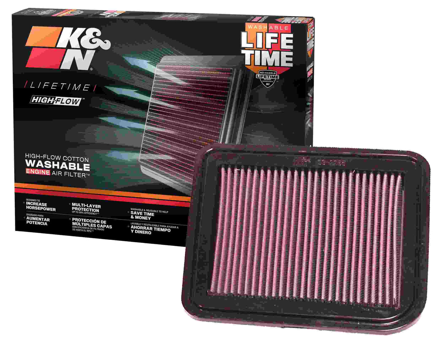 K&N Engineering K&N Mitsubishi Endeavor/06 Eclipse/04-5 Galant Drop In Air Filter 33-2285