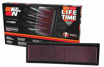 K&N Engineering K&N Replacement Air Filter VOLKSWAGEN JETTA 2005-2010, RABBIT 2007-2009 2.5L L5 33-2331