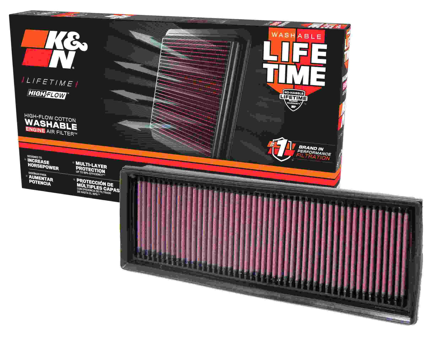 K&N Engineering K&N 06-10 Chevy HHR 2.4L-L4 Drop In Air Filter 33-2339