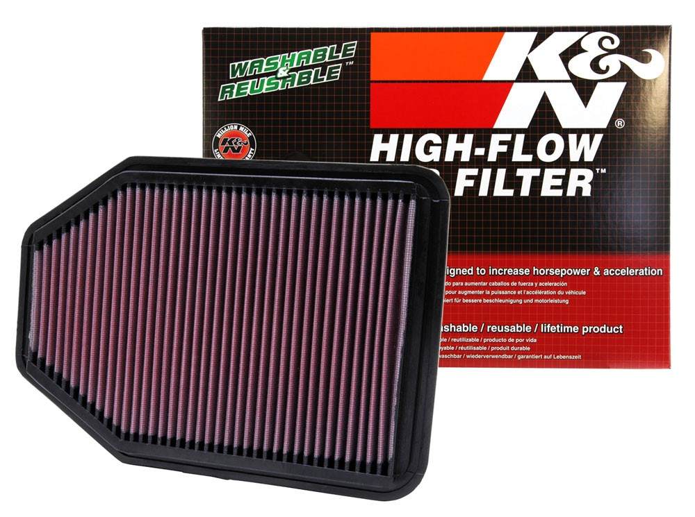 K&N Engineering K&N 07-10 Jeep Wrangler 3.8L V6 Drop In Air Filter 33-2364