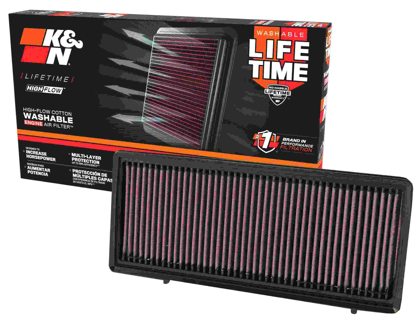 K&N Engineering K&N 07-13 Nissan Altima 2.5L-4L Drop In Air Filter 33-2374