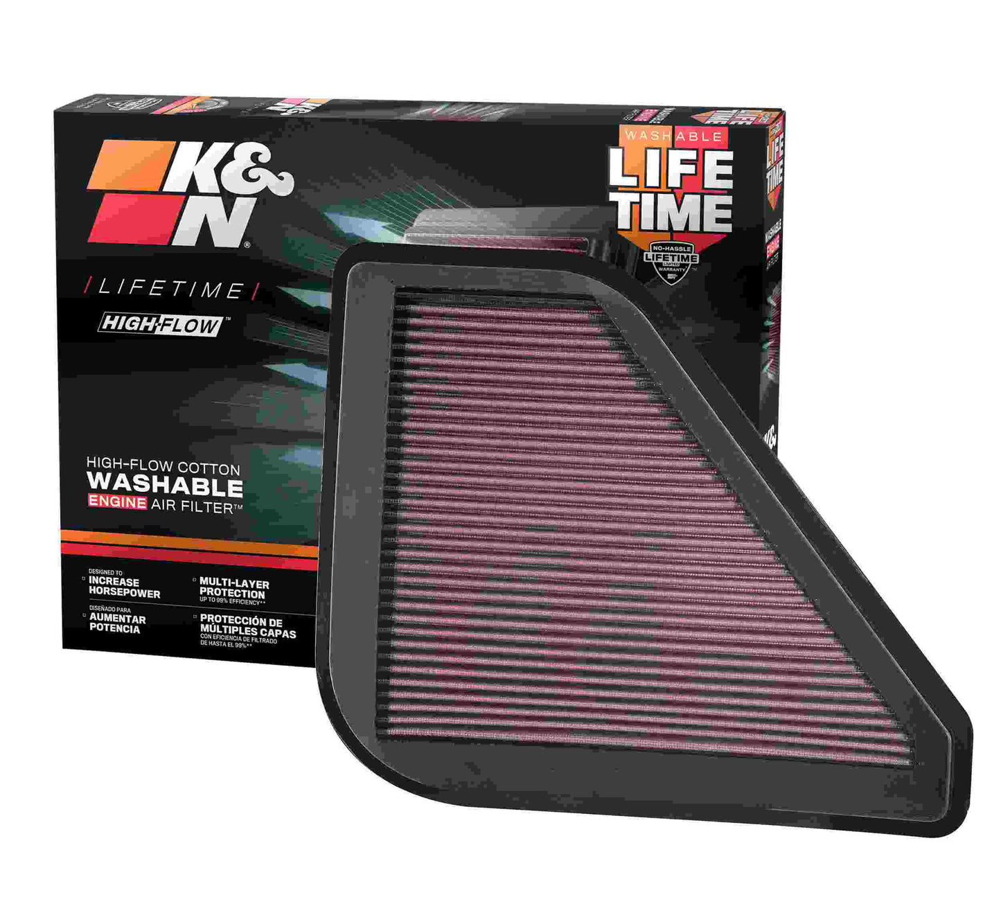 K&N Engineering K&N Saturn Outlook / GMC Acadia 3.6L Drop In Air Filter 33-2394