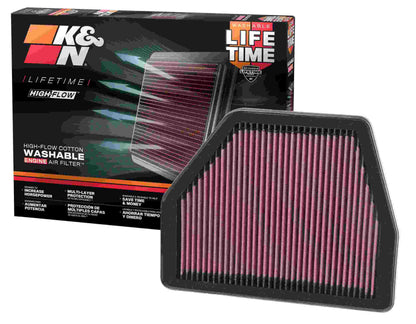 K&N Engineering K&N 08 Saturn Vue 2.4L/3.5L/3.6L Drop In Air Filter 33-2404