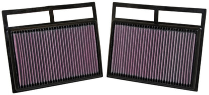 K&N Engineering K&N Replacement Air Filter MERCEDES-BENZ CL600 5.5L-V12; 2003 (2 PER BOX) 33-2412