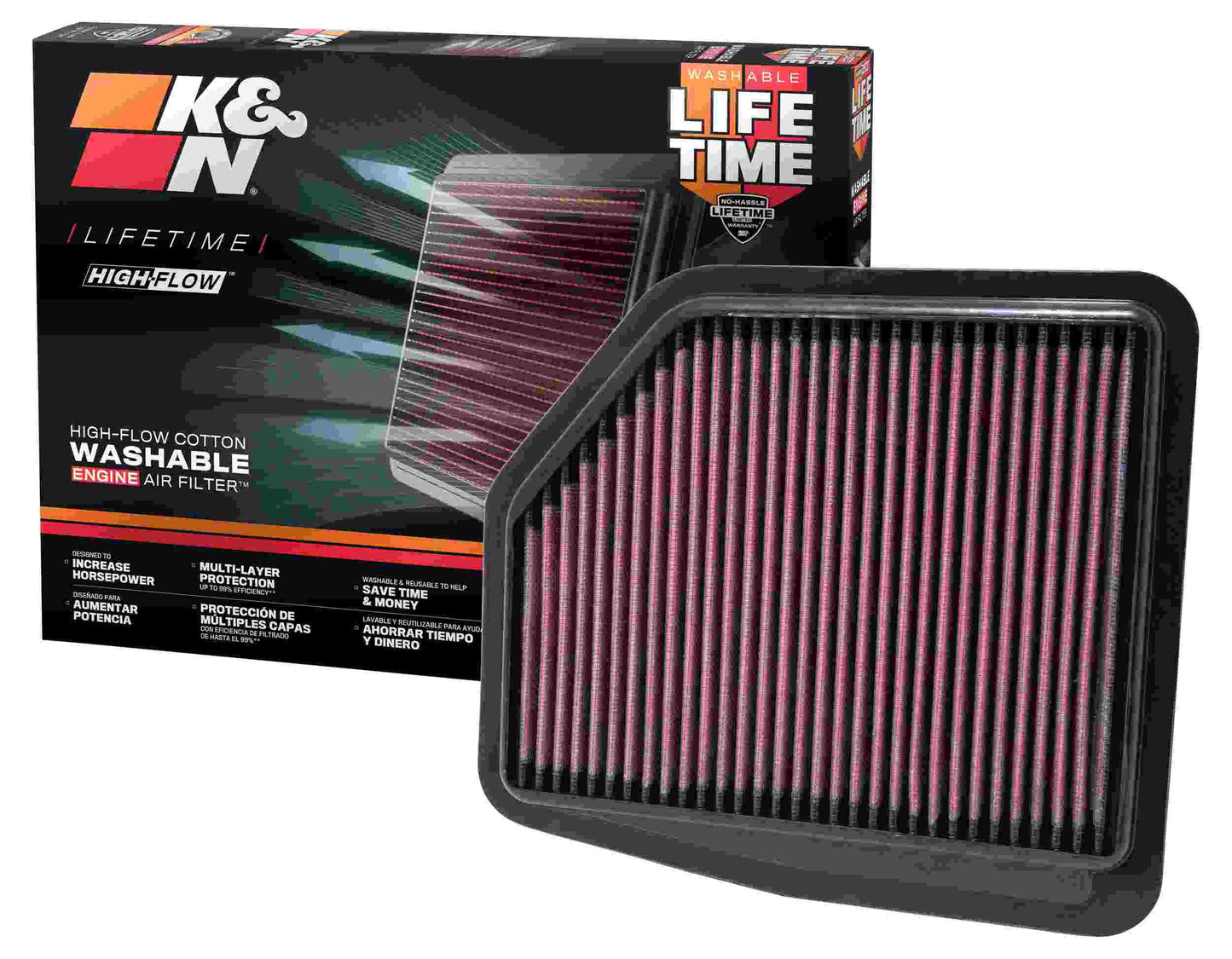 K&N Engineering K&N 09 Suzuki Grand Vitara 2.4L Drop In Air Filter 33-2429
