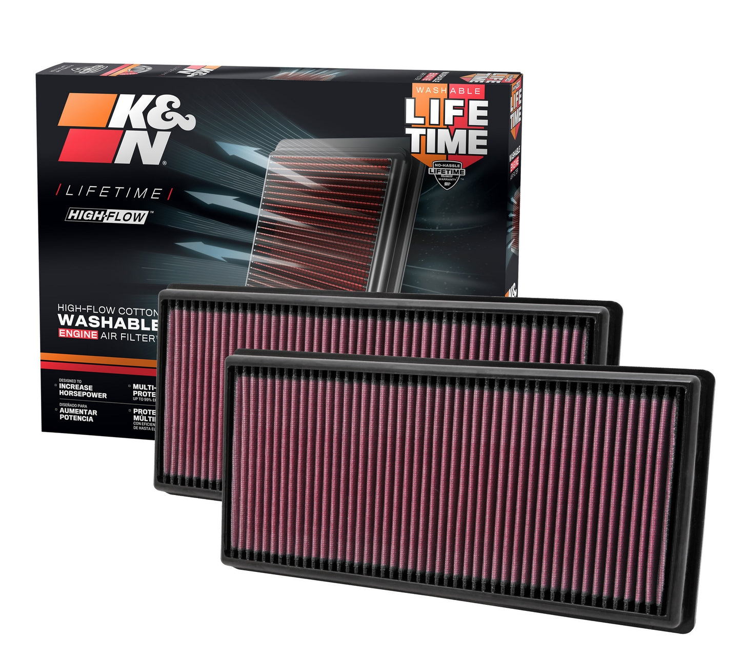 K&N Engineering K&N Replacement Air Filter 09-13 Land Rover Range Rover / 10-13 LR4 / 10-13 Discovery 33-2446