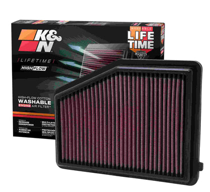 K&N Engineering K&N Replacement Air Filter for 12 Honda Civic 1.8L L4 33-2468
