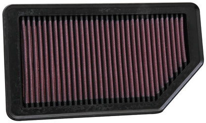 K&N Engineering K&N Replacement Air Filter 10.625in O/S Length x 5.75in O/S Width x 1in Height 33-2472