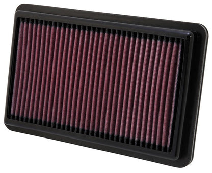 K&N Engineering K&N Replacement Air Filter 10.188in O/S Length x 6.375in O/S Width x 1.063in H for 12 Honda Civic Si 33-2473
