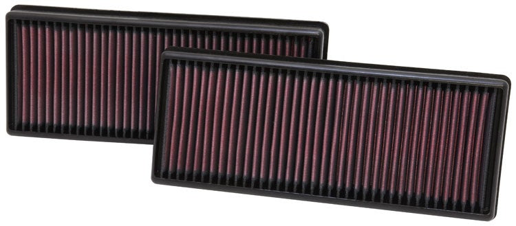 K&N Engineering K&N Replacement Air Filter 12.563in O/S Length x 5.25in O/S Width x 1.625in H (Inc 2 Filters) 33-2474