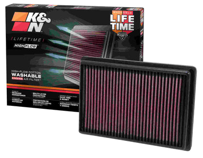 K&N Engineering K&N 11-13 Chevrolet Aveo 1.2L/1.3L/1.4L/1.6L / 12-13 Sonic 1.4L/1.8L Replacement Air Filter 33-2476
