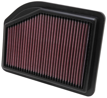 K&N Engineering K&N Replacement Filter 10.219in O/S Length x 7.875in O/S Width x 1.125in H for 12 Honda CR-V 2.4L 33-2477