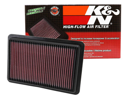 K&N Engineering K&N Replacement Air Filter 12-13 Mazda 3 Skyactiv 2.0L / 13-14 Mazda CX-5 2.0L / 14 Mazda 6 2.5L 33-2480