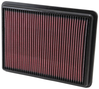 K&N Engineering K&N Replacement Air Filter 11.75in O/S Length x 9in O/S Width x 1.188in H for 13 Hyundai Santa Fe 33-2493
