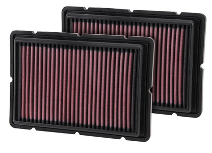 K&N Engineering K&N Replacement Air Filter 05-09 Ferrari F360 11.125in O/S Length x 7.625 O/S Width x 1.313in H 33-2494