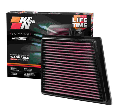 K&N Engineering K&N 08 Ford Fiesta 1.25L-L4 Drop In Air Filter 33-2955