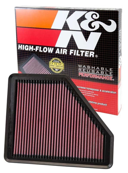 K&N Engineering K&N Hyundai Genesis Coupe 2.0T/3.8 Drop In Air Filter 33-2958