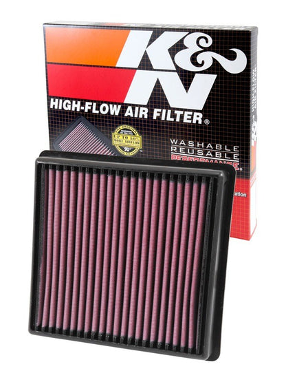 K&N Engineering K&N Replacement Panel Air Filter for 11-14 Jeep Grand Cherokee 3.0L V6 Diesel 33-3029